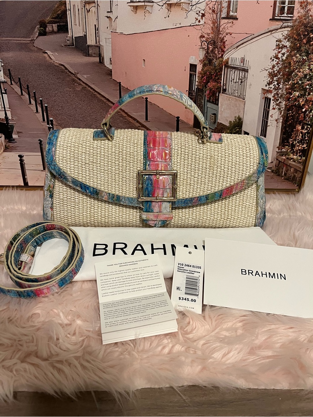 Brahmin Daycation Dayan Crossbody Satchel NWT
